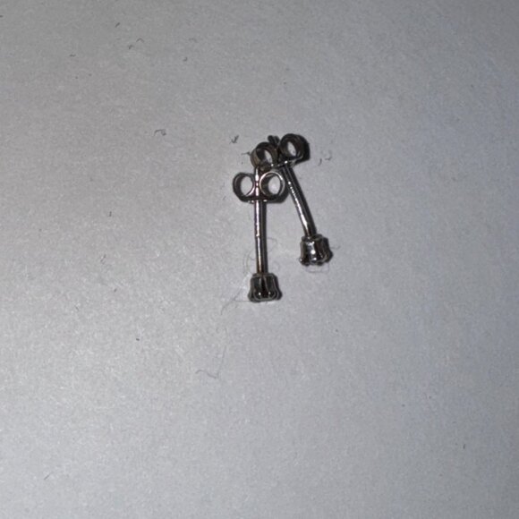 2 Mm Round Sterling Silver Stud Earrings - Picture 9 of 12